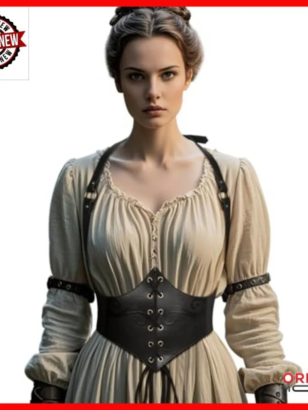 Faux Leather Corset Belt Adjustable 29-31in Renaissance Steampunk Cosplay